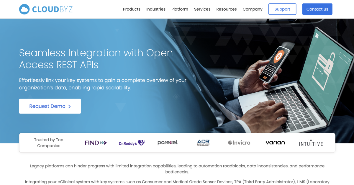 Seamless Integration with Open Access REST APIs | Platform | Cloudbyz
