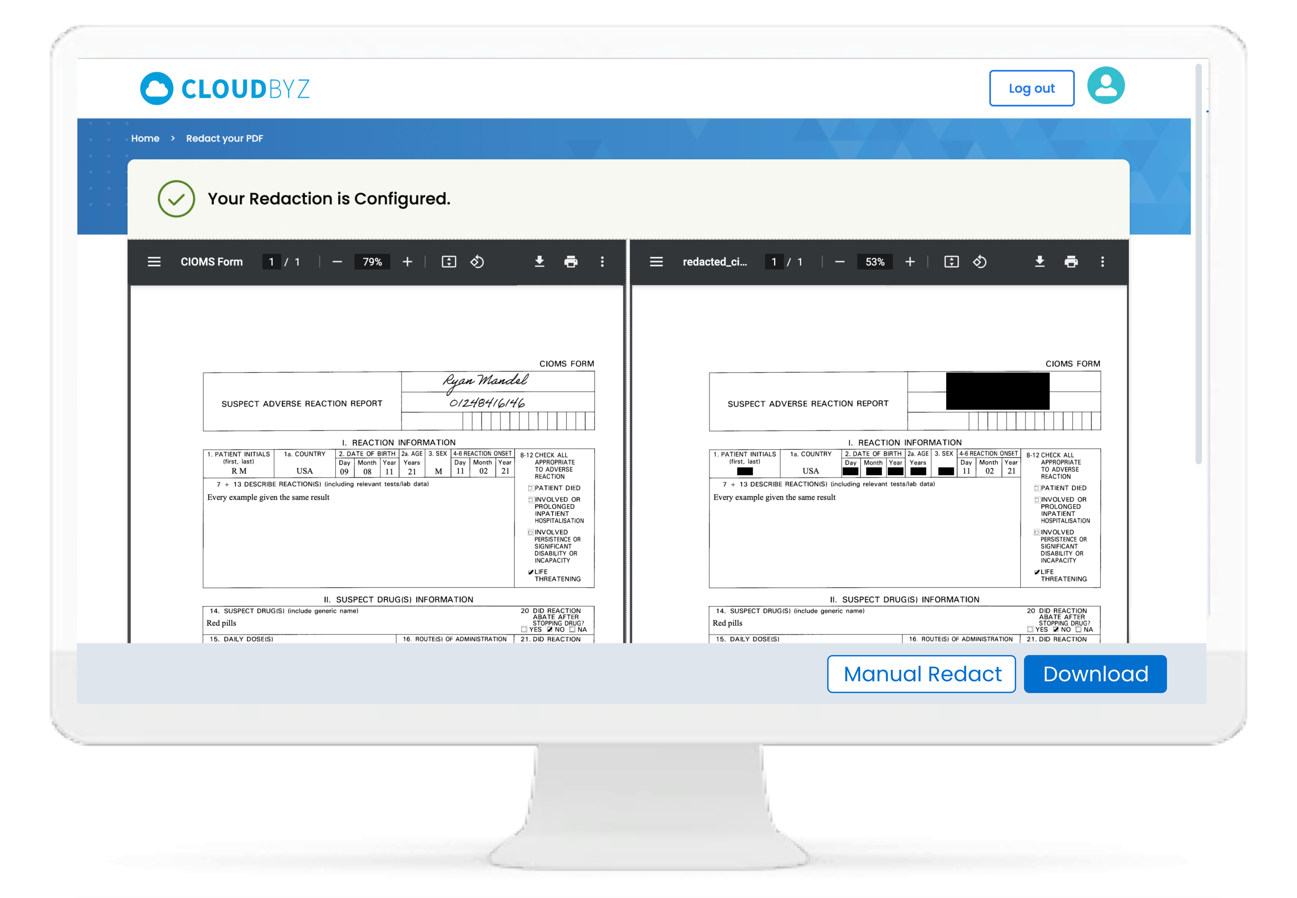 Read more about the article Empowering Data Privacy with Cloudbyz clinRedact AI: AI-Powered Redaction for Clinical Research
